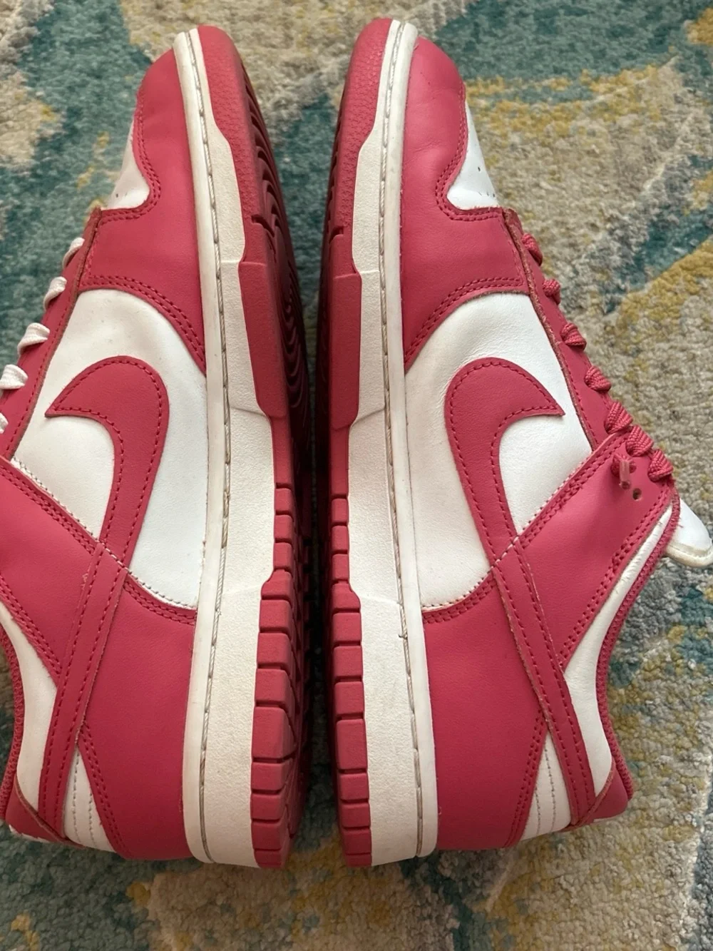 Nike Dunk Low Pink and White Sneakers